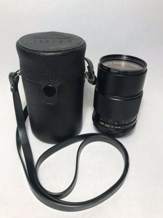 Auto Mamiya / Sekor Sx 1:2.  8 F=135mm Camera Lens Vintage W/ Case Japan