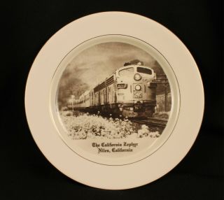 The California Zephyr Railroading In Niles Plate 4 1988 Vintage Ltd.  Ed.  Rare