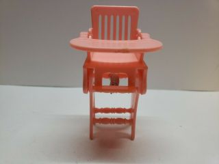 Vintage Ideal Pink High Chair Convertible To Rocker