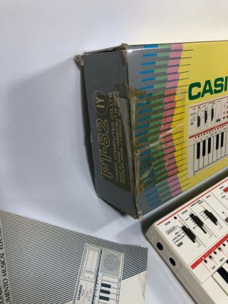 Casio PT - 82 Keyboard Vintage Synthesizer w/ World Songs ROM Pack RO - 551 - 3