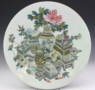 Antique Chinese Export Famille Verte Auspicious Treasures Porcelain Plate Nr Sms