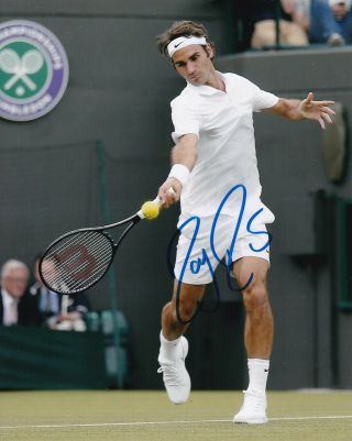 Roger Federer Signed Autograph 8x10 Photo Awesome