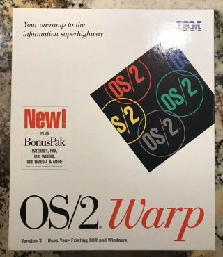 Vintage Ibm Os/2 Warp User Manuals Bonus Packs 3.  5” Software Disks