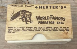 Vintage Herters C 66 A Predator Call Fox Coyote Bobcat