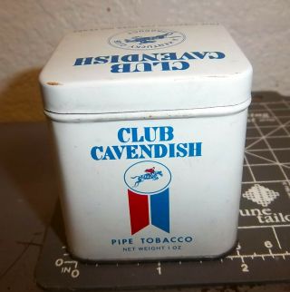 Club Cavendish Kentucky Club Tobacco Tin,  Great Colors & Graphics 1 Oz
