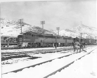 9ff093 Rp 1960s At&sf Santa Fe Railroad Chief Locomotives & Helpers ?
