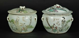 Two Antique Porcelain Jar - China Early 20th Century [浅绛彩瓷器]