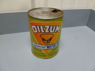 Vintage Oilzum Motor Oil Can