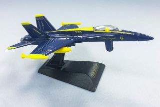 Vintage Diecast Metal Model F - 18 Hornet Blue Angels Us Navy Jet Fighter Plane