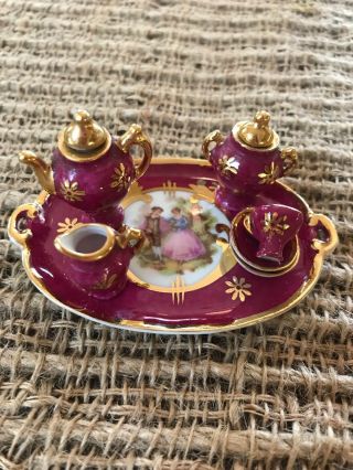 Antique Miniature Tea Set Limoges France