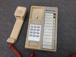 Vintage Western Electric Touch A Matic Beige Wall Desk Telephone Speed Dial 3