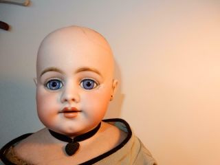 ANTIQUE GERMAN BISQUE SIMON HALBIG 1010 FOR FRENCH MARKET LARGE DOLL 24 