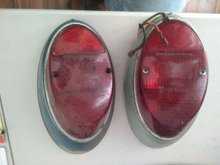 Vintage Vw Bettle Tail Lights - Hella,  Germany,  With Extra Parts