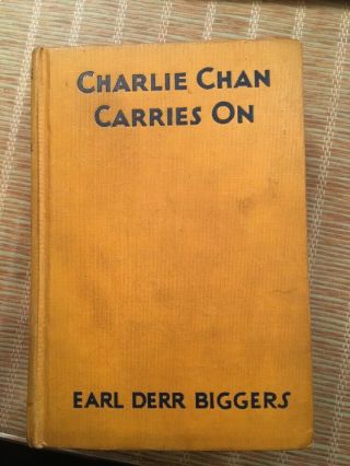Charlie Chan Carries On Earl Derr Biggers Mystery Crime 1930.