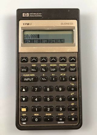 Vintage Hewlett Packard 17b 2 Hp 17bii Financial Business Calculator -