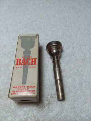 Vtg Vincent Bach 10 - 1/2c Mouthpiece (trumpet Brass Silver Eckart.  Ind. )