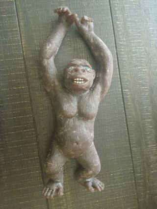 Vintage 1960s Rubber King Kong Ape Gorilla Monkey Toy Figure 15 " Hong Kong