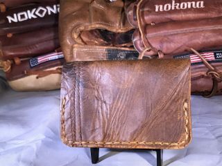 Vintage Nokona baseball glove leather wallet 1/1 3