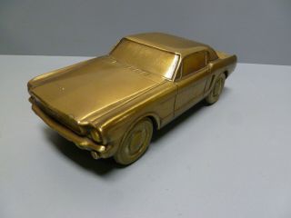 Vintage 1965 Ford Mustang Coupe Brass Bank Toy