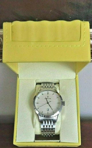 Vintage Invicta Swiss Movement Quartz Watch 12225 Stainless Case,  Date,  Box,  Out