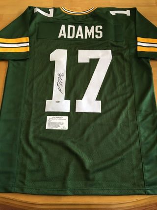 Davante Adams Signed/autographed Green Bay Packers Football Jersey Leaf