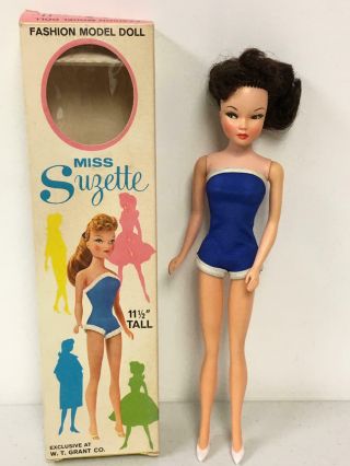 Vintage Uneeda Brunette Miss Suzette Fashion Doll