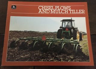 1983 Vintage John Deere Tractor Dealer Brochure Chisel Plows & Mulch Tiller