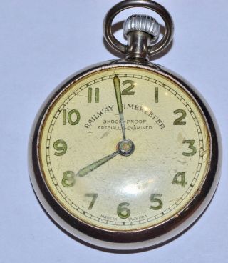 Antique Austrian Railway Timekeeper Pocket Watch (in Order)