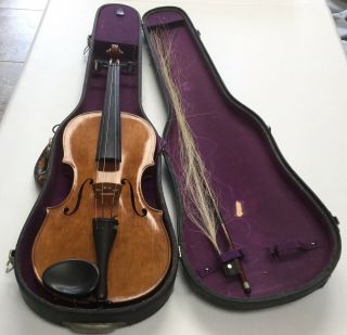 Antique Josef Klotz Violin Mittenwalde Anno 1795 Germany Old Case & Bow Vgc