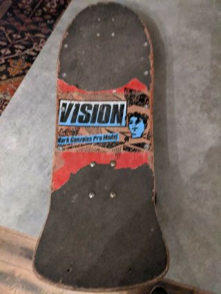 Vision Skateboard Deck Mark Gonzales Pro Model venture Powell gorrilla ribs blue 2
