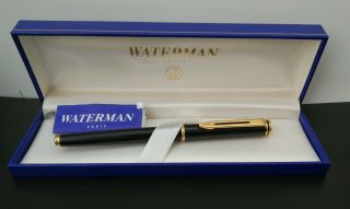 Vintage Waterman Maestro Black Lacquer Fountain Pen / No Ink