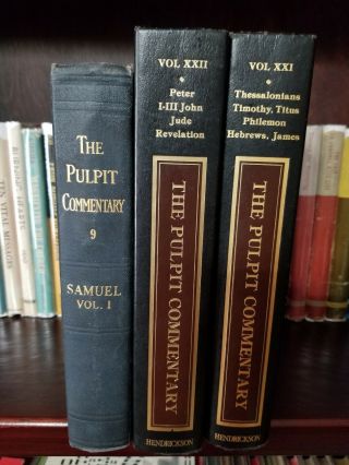3 Pulpit Commentary Books Great Shape Commentaries