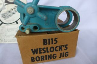 Vintage Weslock Door Boring Lock Kit Jig B115 Box And Paperwork
