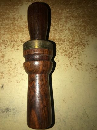 Vintage Woods Wise 1992 Ducks Unlimited Cocobolo Duck Call Made By Ron Weineke 2