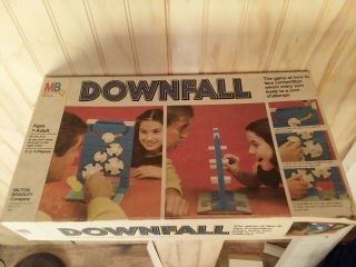 Downfall Board Game Gears Milton Bradley Strategic Complete - Vintage 1979