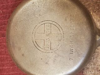 Vintage Griswold Cast Iron Skillet No.  4 - Made In Erie,  Pa - 7 Inch B - Euc