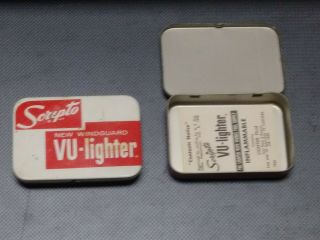 2 Scripto Windguard Vu - Lighter Tins Vintage Scripto Vu - Lighter Tins Only