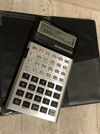 Vintage Casio Fx - 4000p Scientific Calculator - Powers On - Batteries