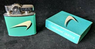Vintage Continental Lighter W/ Box - Cmc - Japan Swoosh Logo