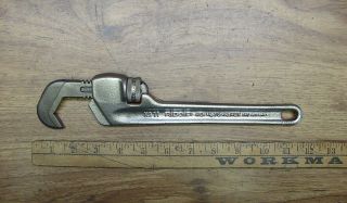 Vintage Ridgid No.  11 Angled Nut Wrench,  3/8 " - 3/4 ",  Xlint Jaws & Smooth Operation