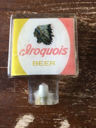 Vintage Iroquois Indian Head Beer - Brewing Co Tap Knob / Handle Buffalo Ny