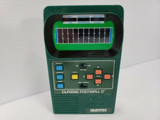 - Vintage 2002 Mattel Classic Football 2 Hand - Held Electronic Game