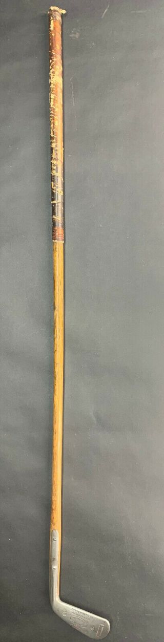 Vintage Spalding Gold Medal Mid Iron Hand Forged Hickory Shaft Golf Club