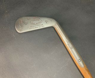 Vintage Spalding Gold Medal Mid Iron Hand Forged Hickory Shaft Golf Club 2
