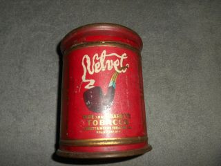 Vintage Pipe Tobacco Tin - Velvet By Liggett&myers Tobacco Co.