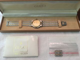 Authentic Gucci 9000m Swiss Made Stainless Steel Men 