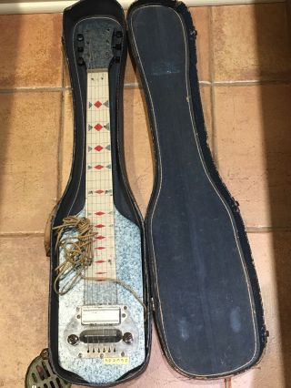 Vintage Electromuse Lap Steel Electric Guitar With Case