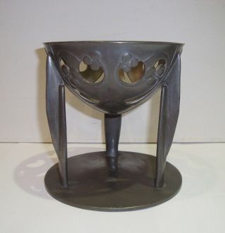Antique Liberty & Co Tudric Archibald Knox Pewter Tripod Bowl 0276 Art Nouveau