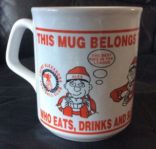 Crewe Alexandra Football Vintage Mug By Tams Made In England