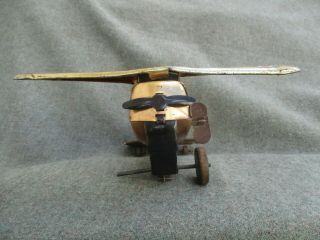 VINTAGE 1930s MARX LOOPING ROLLOVER TIN TOY WIND - UP AIRPLANE 3